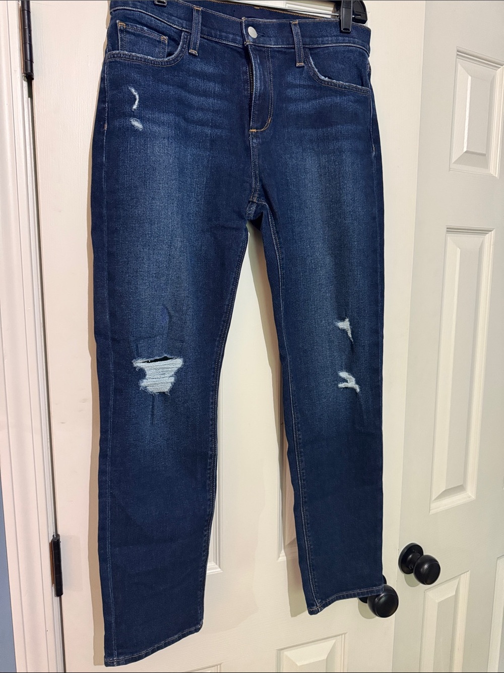 Joe's Jeans Indigo Distressed Boyfriend Jeans